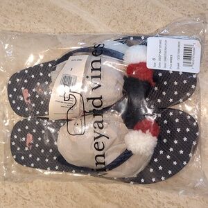 NWT Vineyard vines patriotic flip flops